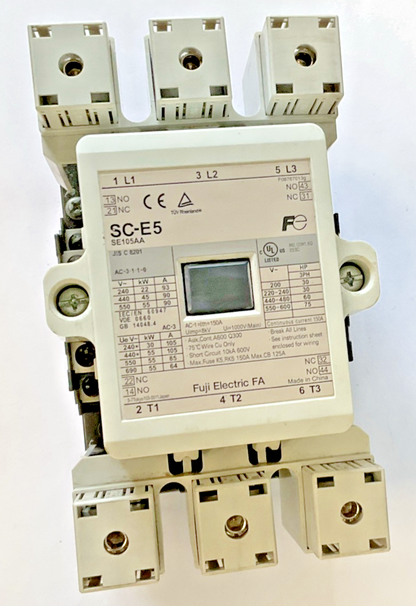 FUJI ELECTRIC SC-E5 CONTACTOR SE105AA 150A 8KV