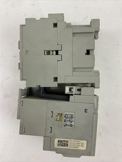 ALLEN BRADLEY STARTER (100-C12*10 SER A COIL 120V + 193-EECB SER C 1.0-5.0A)