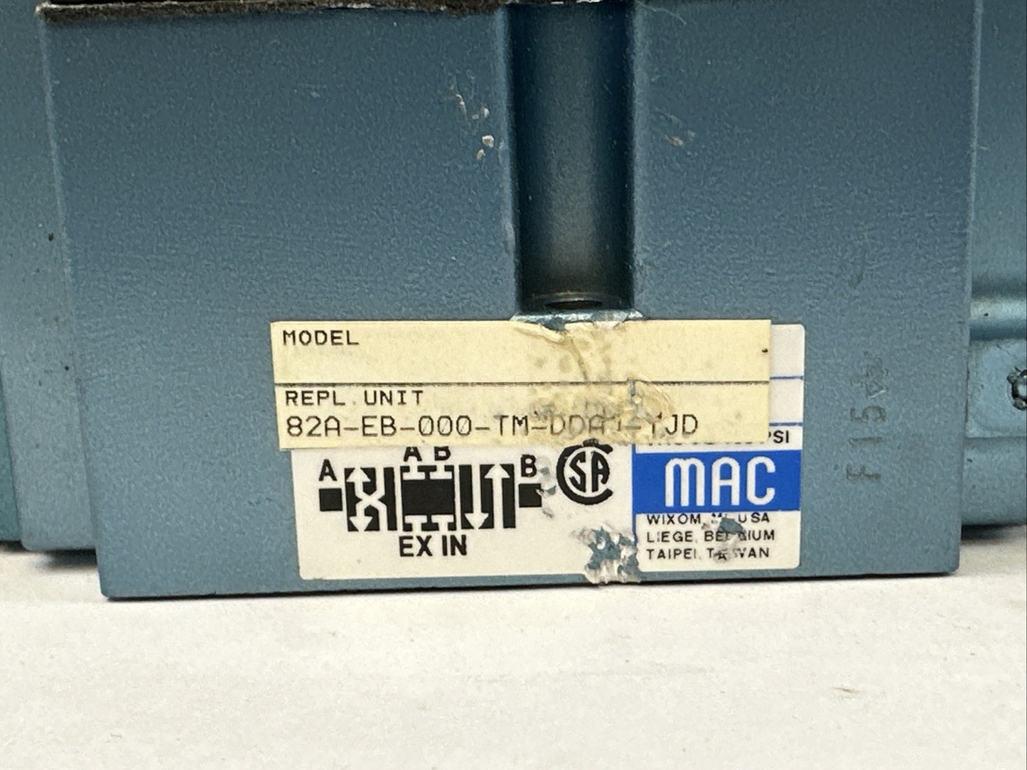 MAC 82A-EB-000-TM-DDAJ-1JD SOLENOID VALVE DDAJ-1JD 24VDC 5.4W