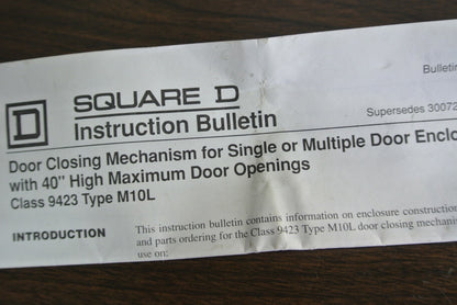 SQUARE D 9432M10L DOOR CLOSING MECHANISM - NEW SURPLUS