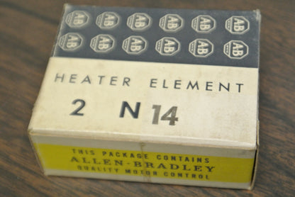 LOT of 2 / ALLEN-BRADLEY N14 THERMAL OVERLOAD HEATER ELEMENTS / NEW SURPLUS