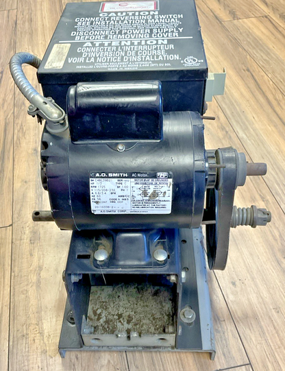 COOKSON H331ML ROLLER DOOR MOTOR 115V 1PH 60HZ 125FT.LB/SEC W/D1742 1/3HP