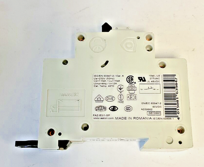 EATON FAZ-B3/1 CIRCUIT BREAKER 277V 48VDC CAT.A 1POLE***LOTOF5***