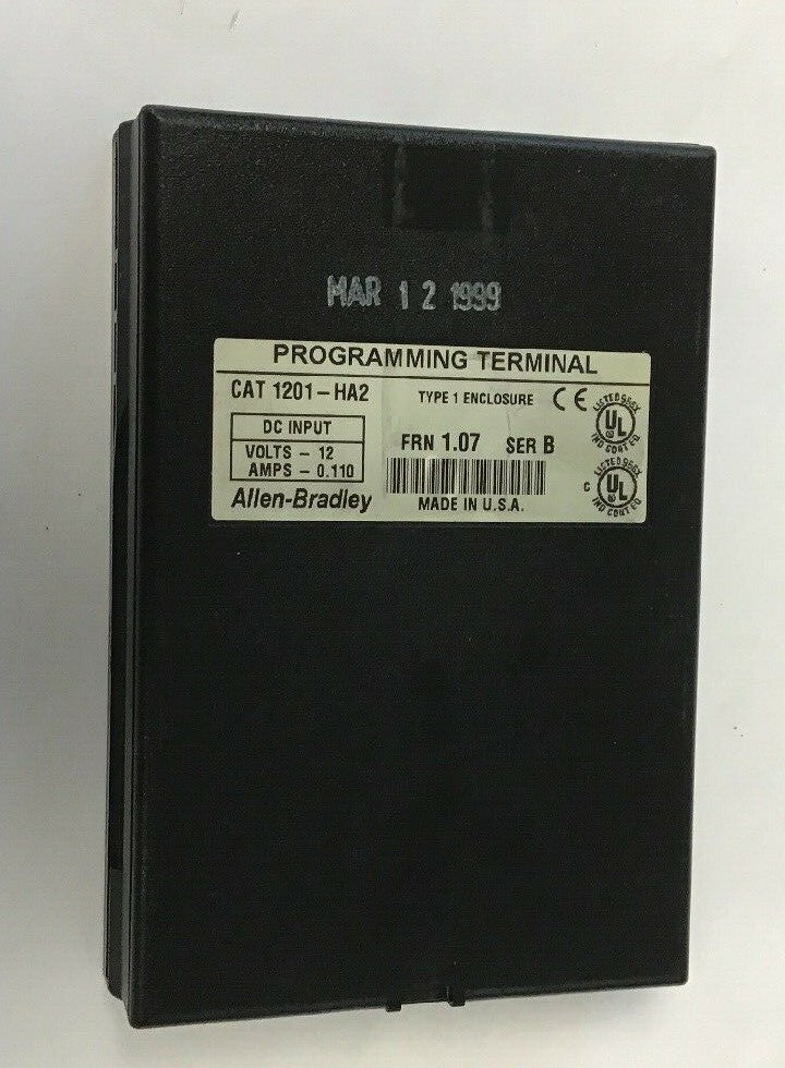 ALLEN BRADLEY 1201-HA2 PROGRAMMING TYPE1 ENCLOSURE FRN1.07 SER.B 12VDC 0.110A
