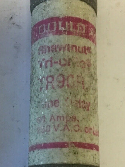 GOULD SHAWMUT TR90R TRI-ONIC 90A FUSE 250VAC DUAL ELEMENT TIME DELAY***LOTOF5***
