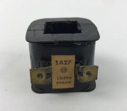 Allen Bradley 1A27 Coil 24 V 60 CY 12 V 25 CY Used Missing Screws
