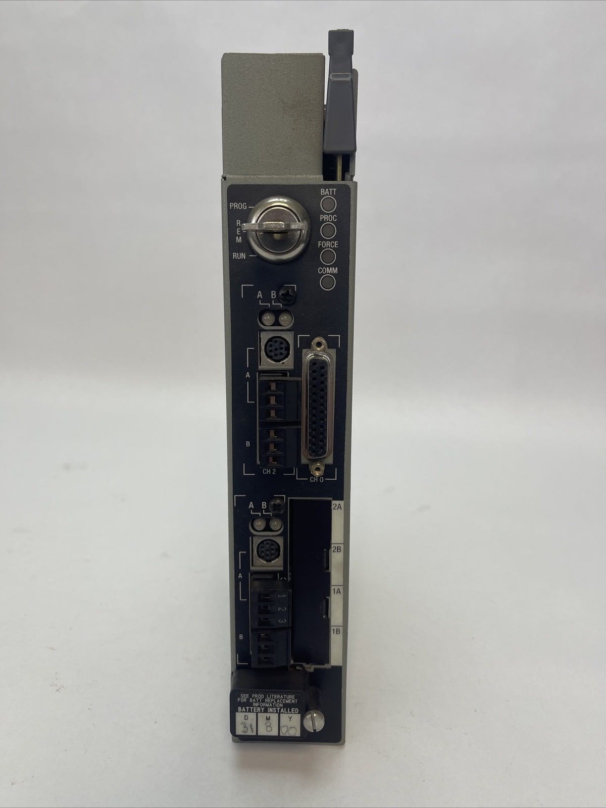 ALLEN BRADLEY 1785-L80B/E PLC 5/80 PROCESSOR MODULE REV N01 SERIES E F/W REV E
