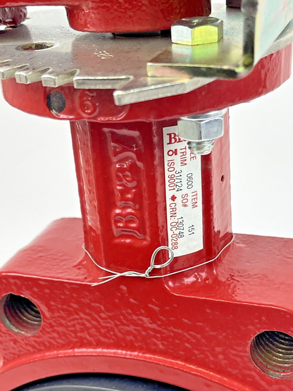 BRAY 50-0406-12610-532 VALVE STATUS MON/ 20-0600-92801 - 6" BV/MANUAL HANDLE