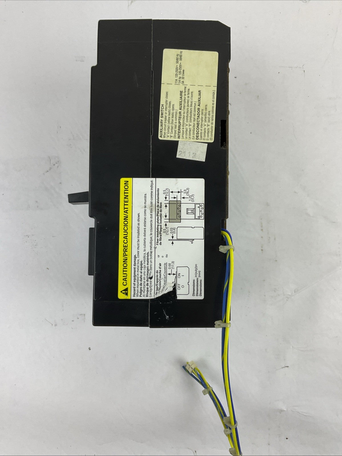 SQUARE D KAL361751212 CIRCUIT BREAKER 175A 600VAC 250VDC 3POLE
