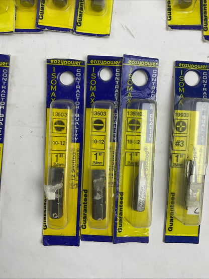 EAZYPOWER ISOMAX CONTRACTOR QUALITY PHILLIPS / SLOTTED BIT LOT