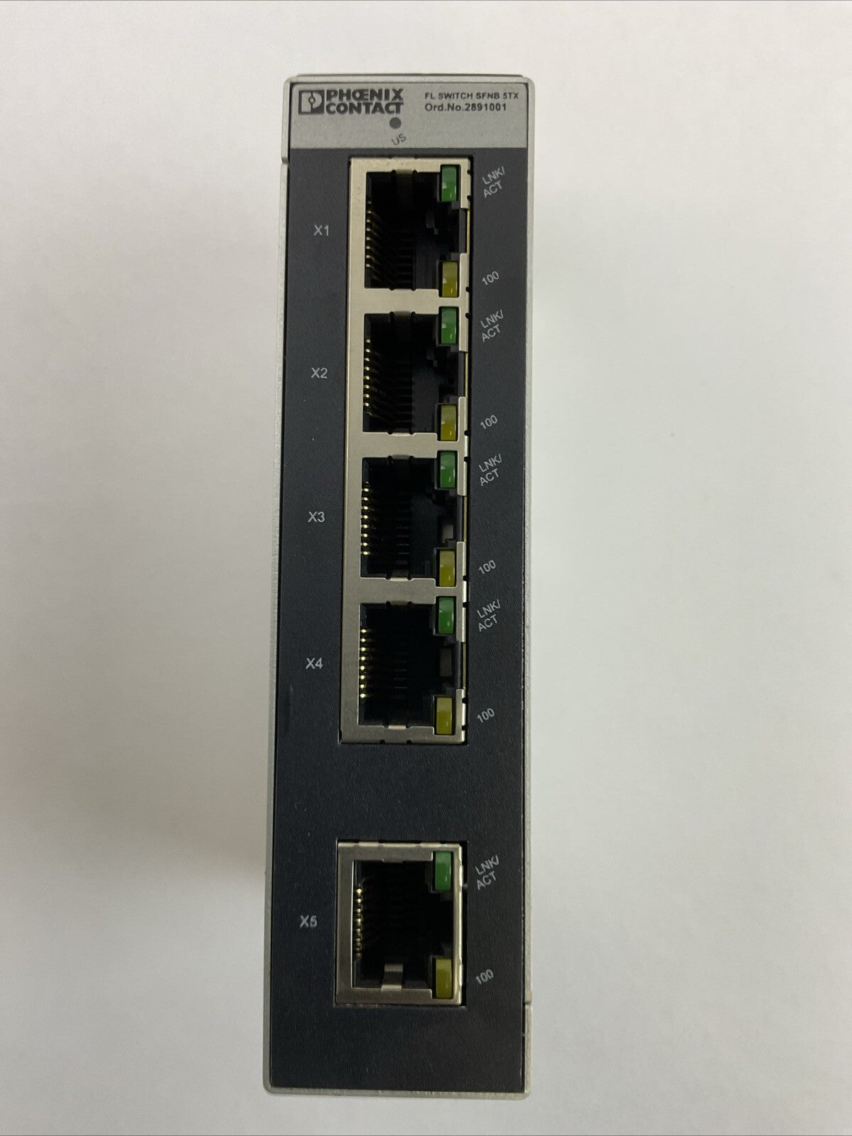 PHOENIX CONTACT FL SWITCH SFNB 5TX ETHERNET SWITCH 24VDC 185mA
