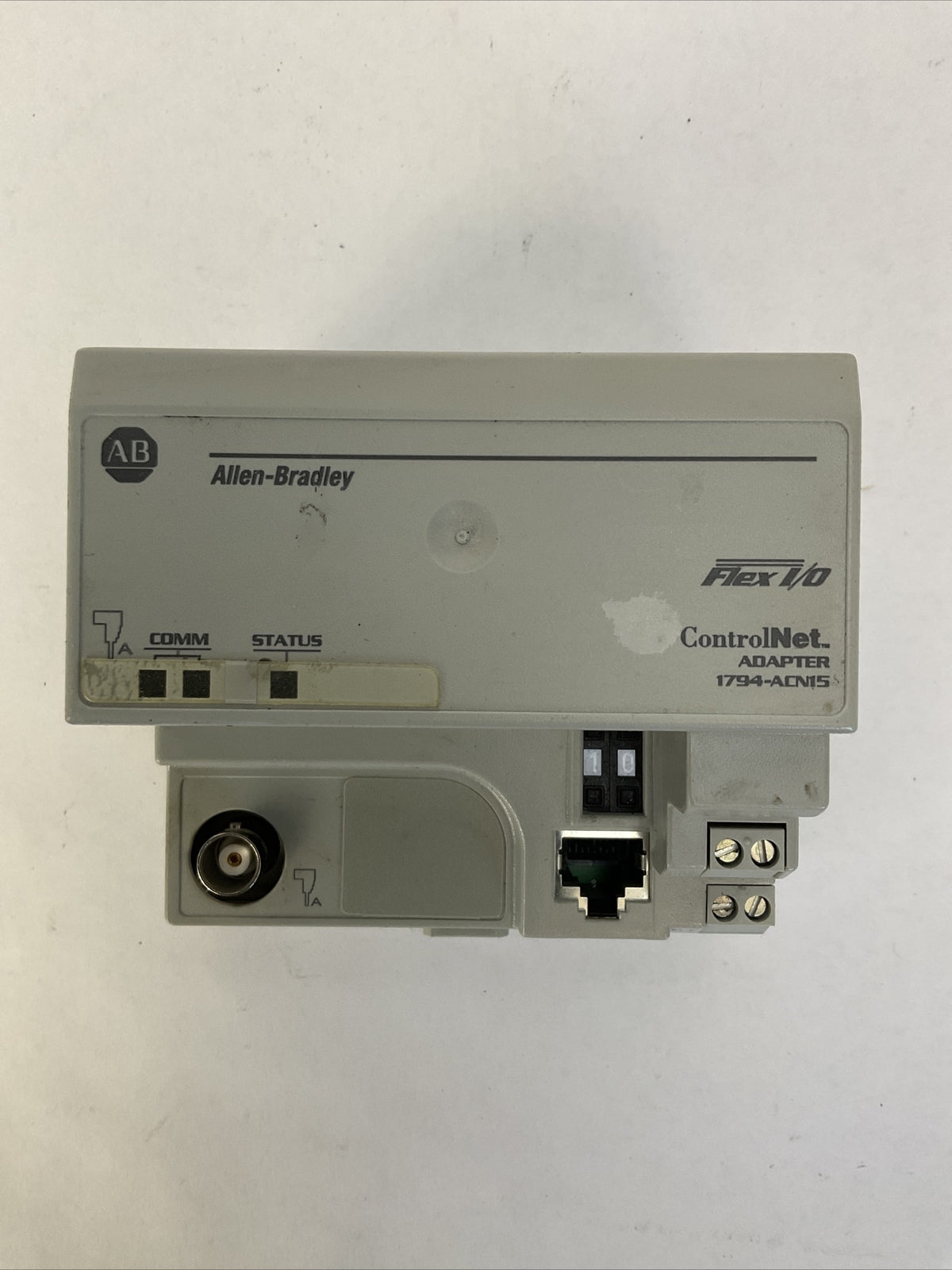 ALLEN BRADLEY 1794-ACN15 SER C REV A01 F/W REV 4.2 FLEX I/O CONTROL NET ADAPTER