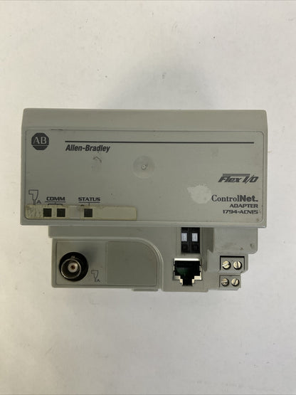 ALLEN BRADLEY 1794-ACN15 SER C REV A01 F/W REV 4.2 FLEX I/O CONTROL NET ADAPTER