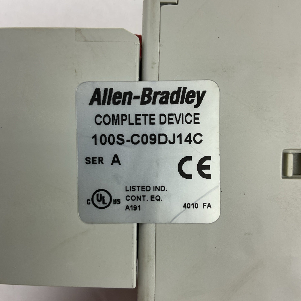 ALLEN BRADLEY STARTER (100S-C09DJ14C (100-C09D*10 +100S-F) + 193-EEBB 0.2-1.0A)