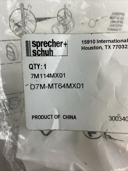 SPRECHER+SCHUH 7M114M01 D7M-MT64MX01 RED TWIST PUSH BUTTON