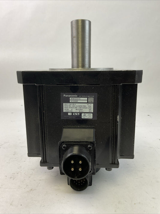 PANASONIC MHMA202P1G AC SERVO MOTOR REV 2000 R/MIN INPUT 200VAC OUTPUT 2.0 kW