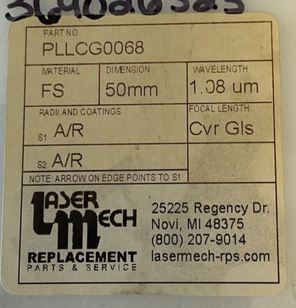 LASER MECH PLLCG0068 LENS 50MM WAVE-1.08UM CVR GLS