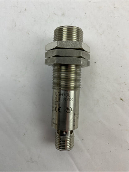 IFM OGH700 PHOTOELECTRIC DIFFUSE SENSOR 10-36VDC CLASS 1 LASER