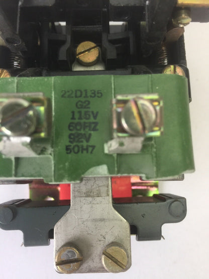 GE CR2811A210QA2 MACHINE TOOL RELAY  600V 10A COIL 22D135 115V 60HZ 92V 50HZ