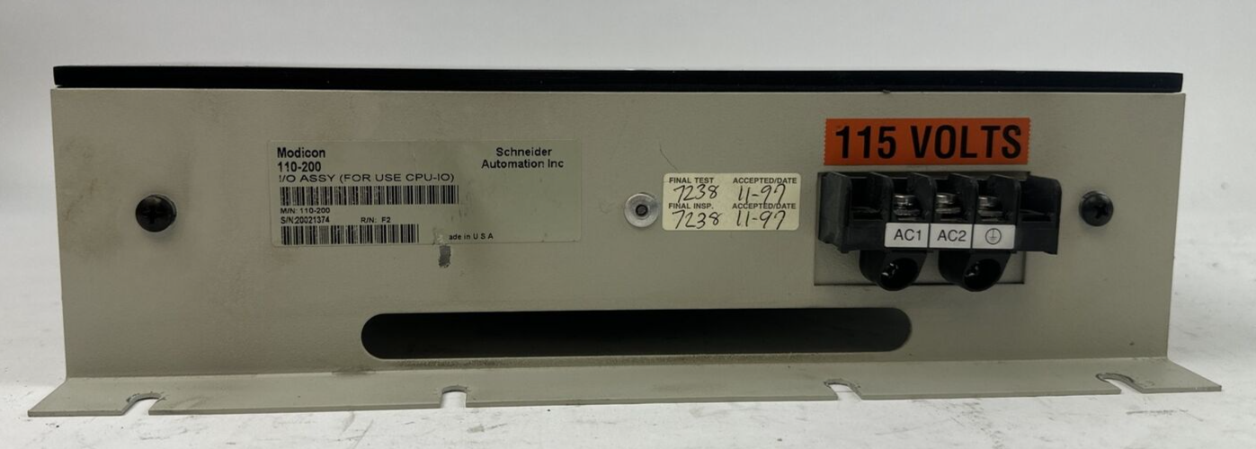MODICON 110-200 I/O ASSY (FOR USE CPU-IO) SCHNEIDER AUTOMATION INC