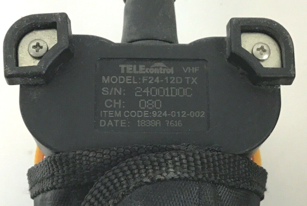 TELECONTROL F24-12D REMOTE CONTROL RECEIVER CH:015 65V-440V W/F24-12D TX REMOTE