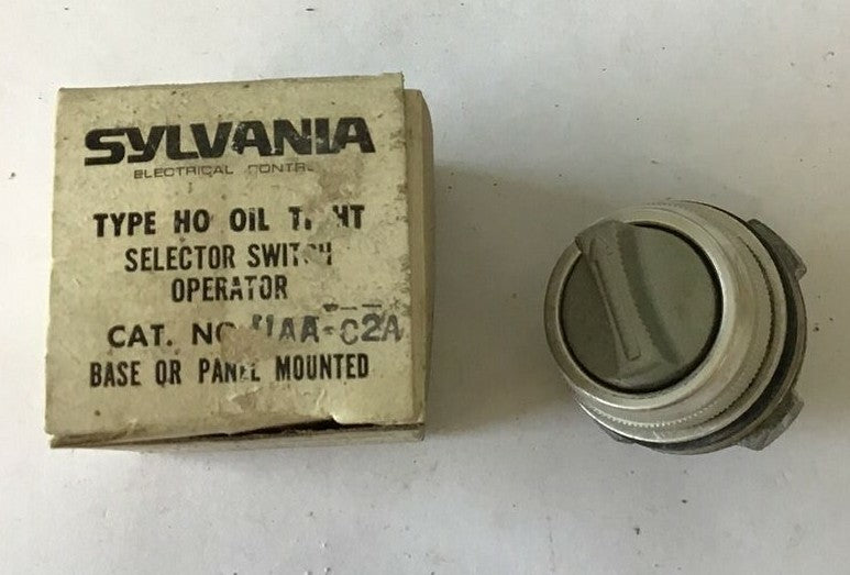 SYLVANIA UAA-C2A SELECTOR SWITCH OPERATOR OILTIGHT TYPE HO