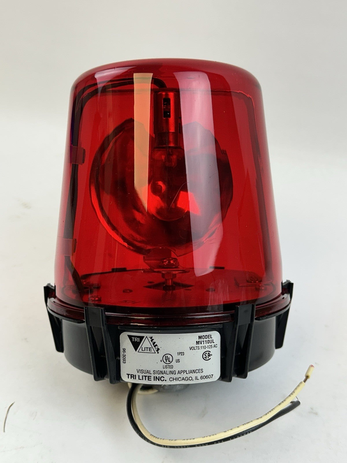 TRI LITE INC RED SIGNALING BEACON 110-125 VAC MV110UL