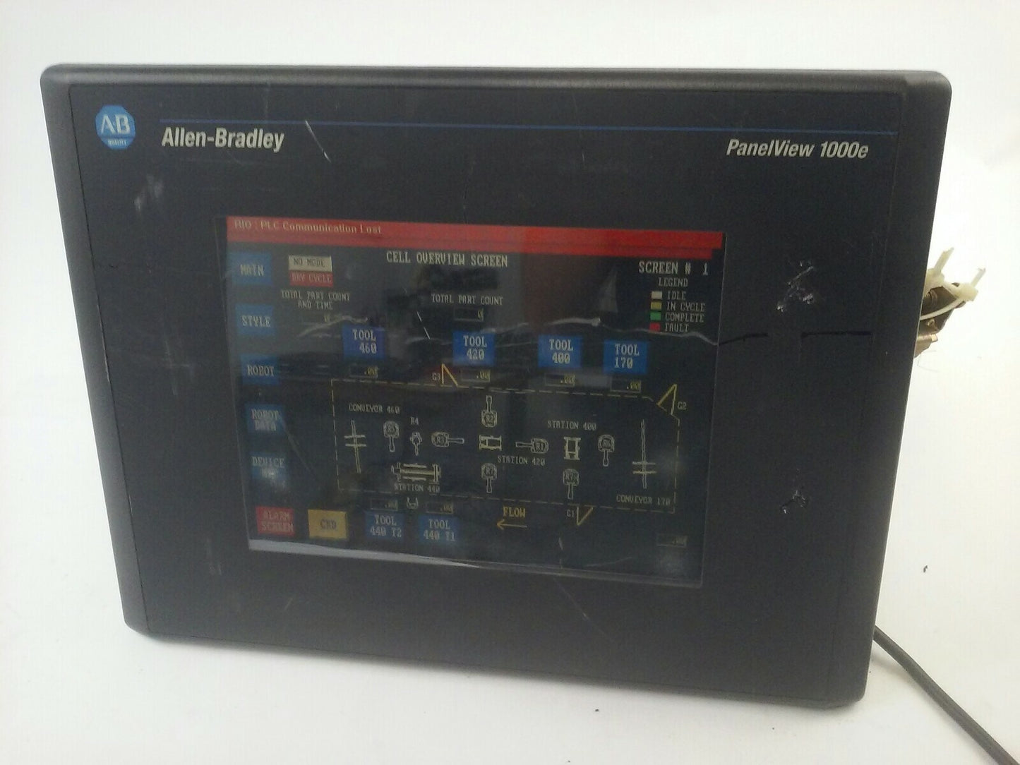 ALLEN BRADLEY 2711E-T10C6 SER. D REV. A  PANELVIEW 1000E TERMINAL FRN 5.14