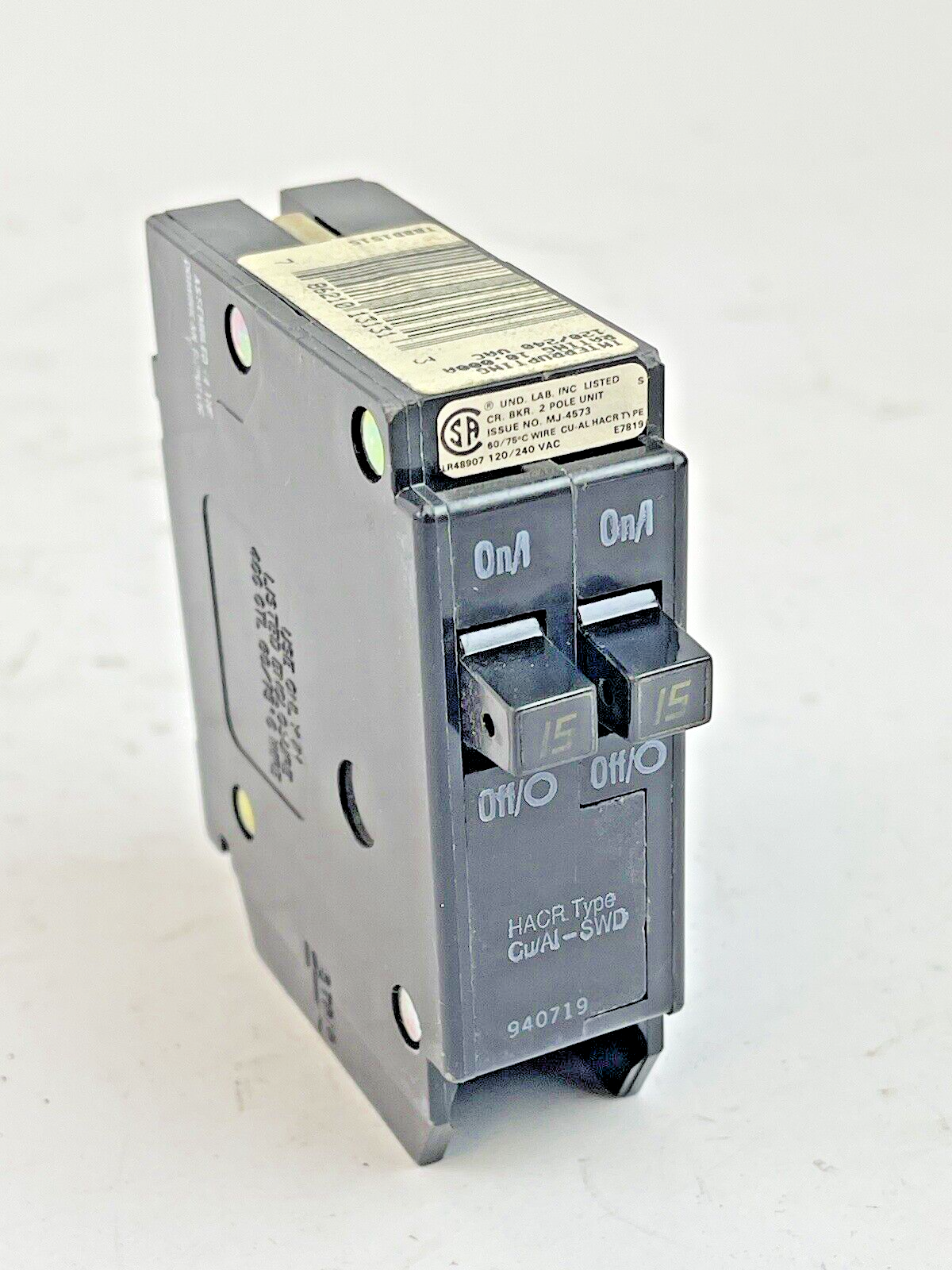 THOMAS & BETTS / T&B *BOX OF 12* - TBBD1515 - TANDEM TWIN CIRCUIT BREAKERS - NEW
