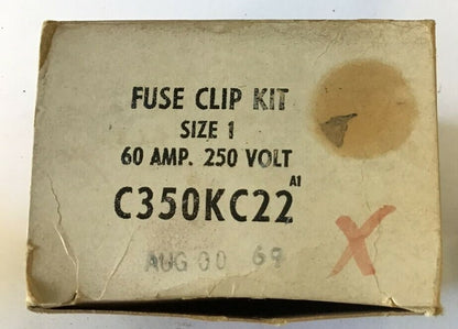 CUTLER HAMMER C350KC22 FUSE CLIP KIT***LOTOF2***