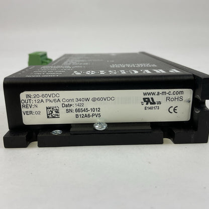 PRECISION VALVE & AUTOMATION B12A6-PV5 REV N CER 02 IN 20-60VDC OUT 12A Pk/6A