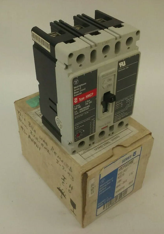 WESTINGHOUSE HMCP003A0C SER.C MOTOR CIRCUIT PROTECTOR TRIP UNIT 3A 3P 600V