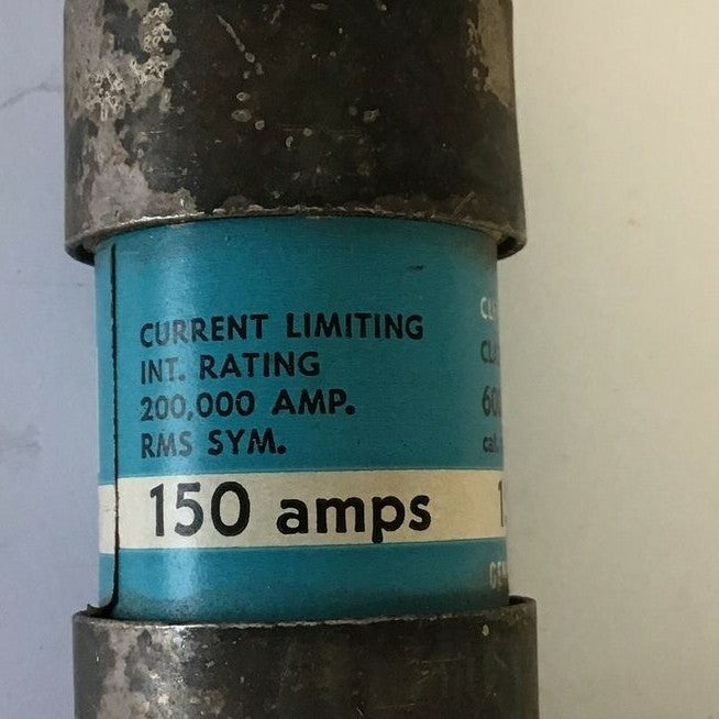 GENERAL ELECTRIC GF8B150 CURRENT LIMITING FUSE 600VAC 150A CLASS J
