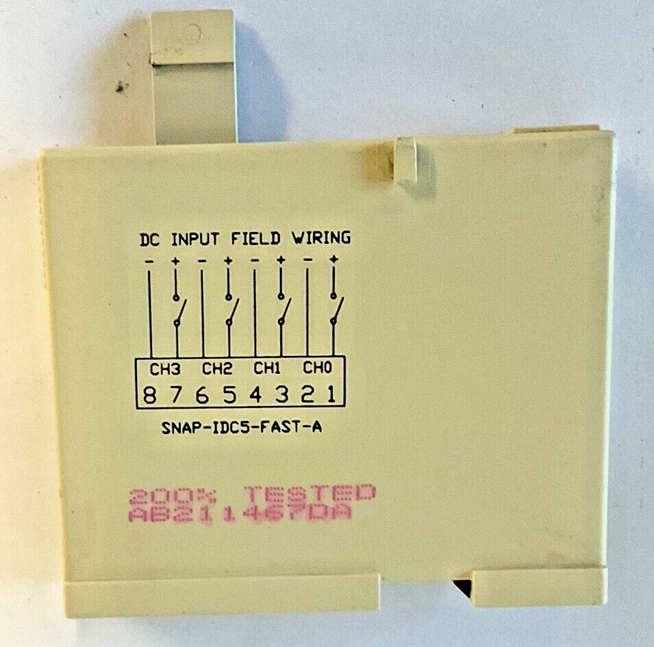 OPTO 22 SNAP-IDC5-FAST-A 4CHANNEL HIGH SPEED DC INPUT 18-32VDC 5VDC LOGIC