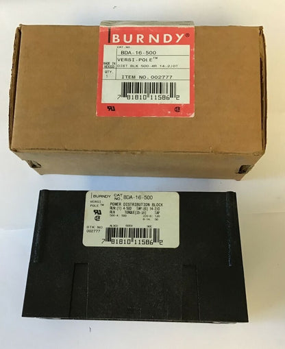 BURNDY BDA-16-500 POWER DISTRIBUTION BLOCK VERSI-POLE