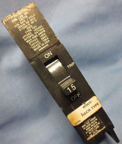 GENERAL ELECTRIC E11592-D 15A 1-POLE CIRCUIT BREAKER
