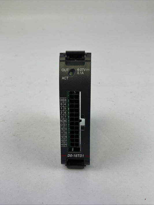 AUTOMATION DIRECT D0-16TD1 OUTPUT MODULE 6-27VDC 0.1A