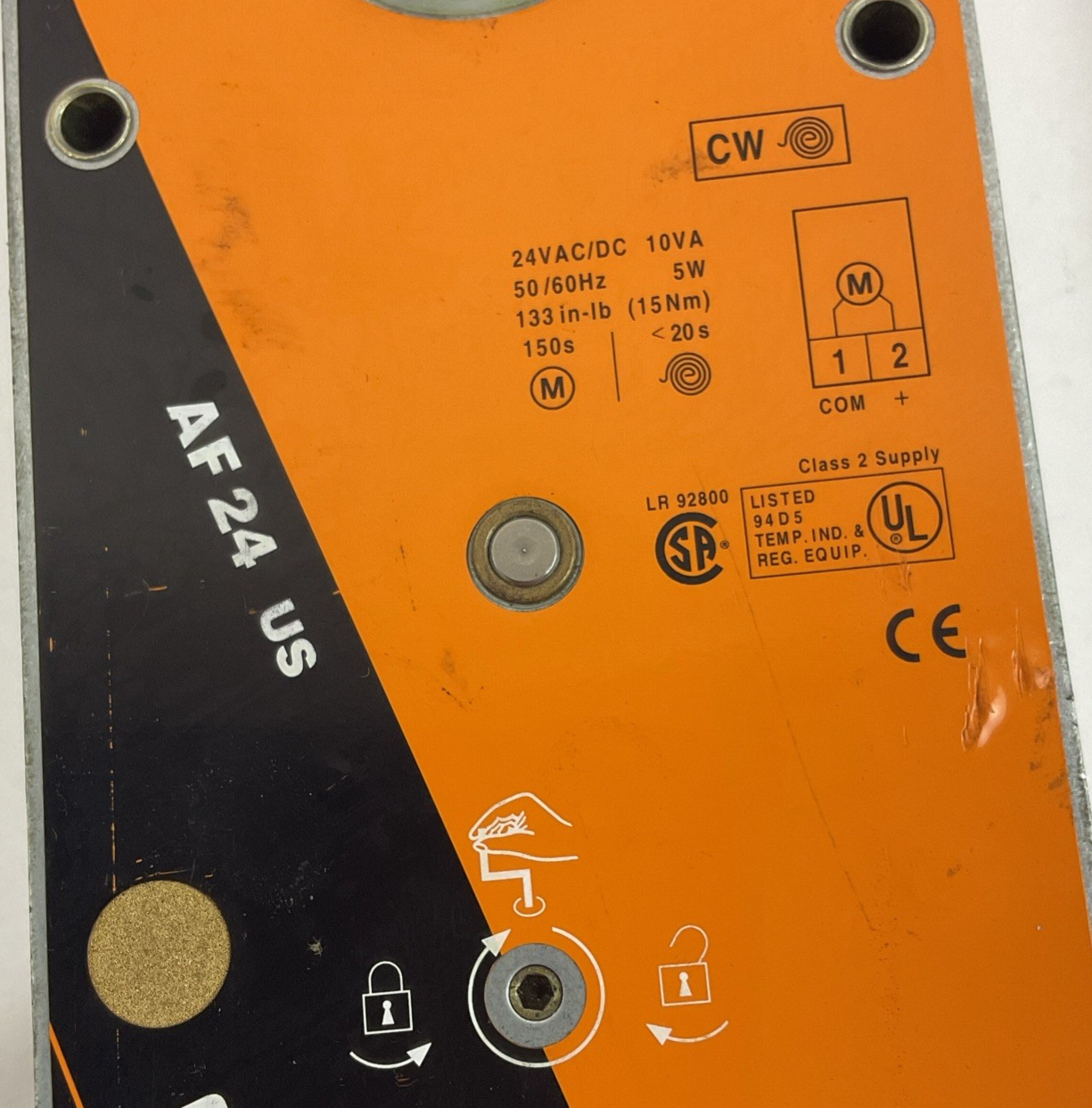BELIMO AF24 US RETURN ACTUATOR 24VAC/DC 5W 50/60HZ