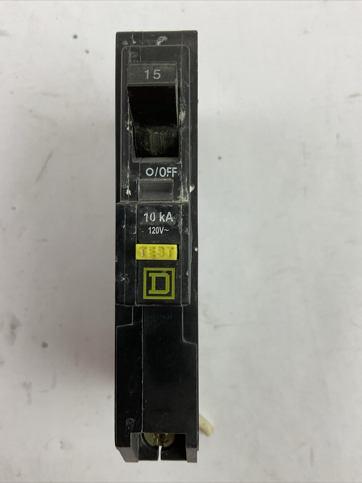 SQUARE D QO115GFI GROUND FAULT CIRCUIT BREAKER 1POLE 15AMP 120VAC