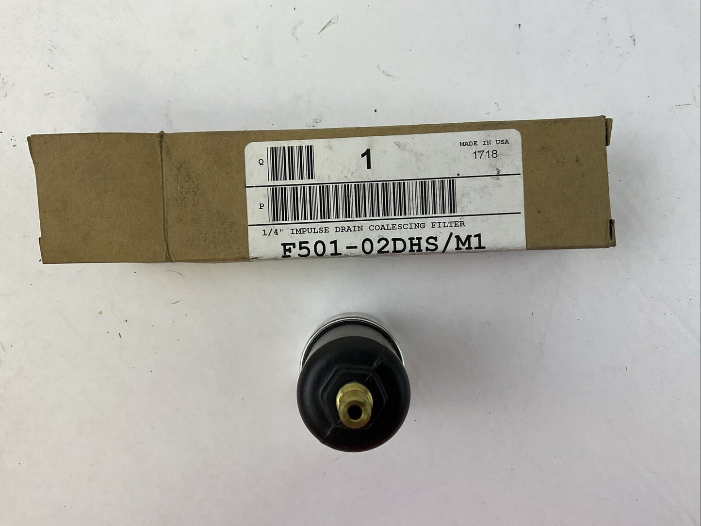 PARKER F501-02DHS/M1 1/4" IMPULSE DRAIN COALESCING FILTER 175PSI