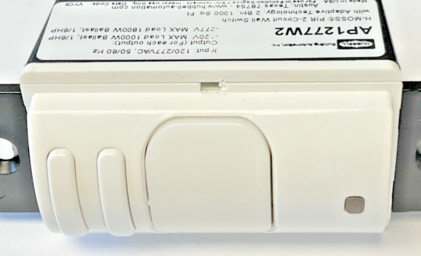 HUBBELL AP1277W2 PIR 2-CIRCUIT WALL SWITCH 120/277VAC 50/60HZ
