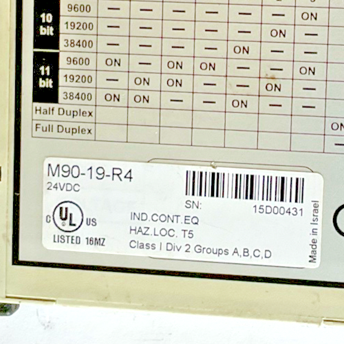 UNITRONICS M90-19-R4 ISOLATED CONVERTER 24VDC