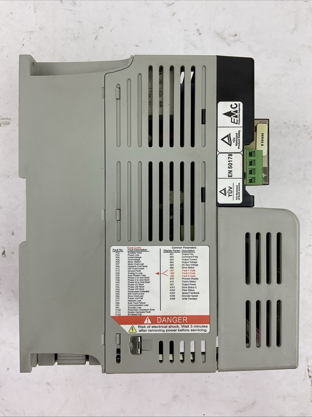 ALLEN BRADLEY 22D-D4P0N104 SER A FRN 2.01 AC DRIVE 1.5kW/2.0HP POWER FLEX