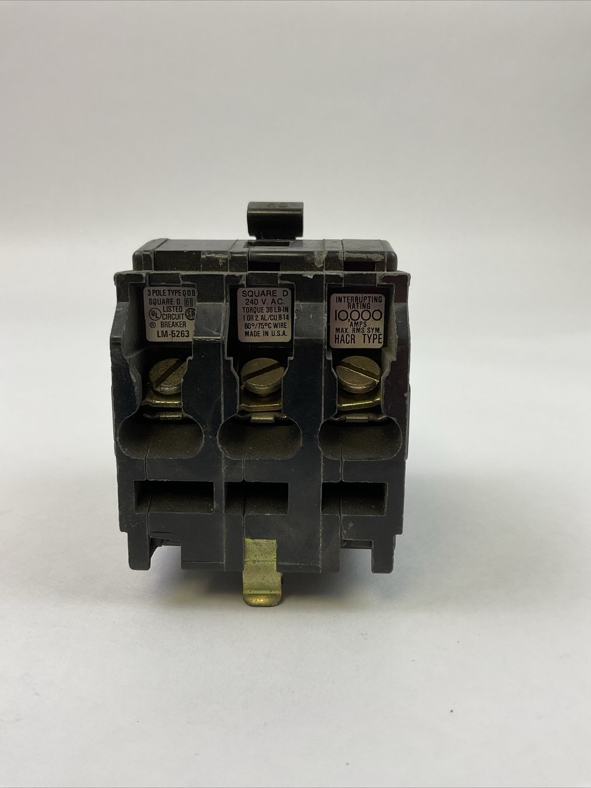 SQUARE D QOB320 BOLT-ON CIRCUIT BREAKER 3P 20AMP 240VAC