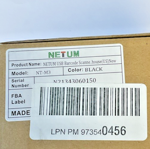 NETUM NT-M3 USB BARCODE SCANNER W/BASE STAND***LOTOF7***