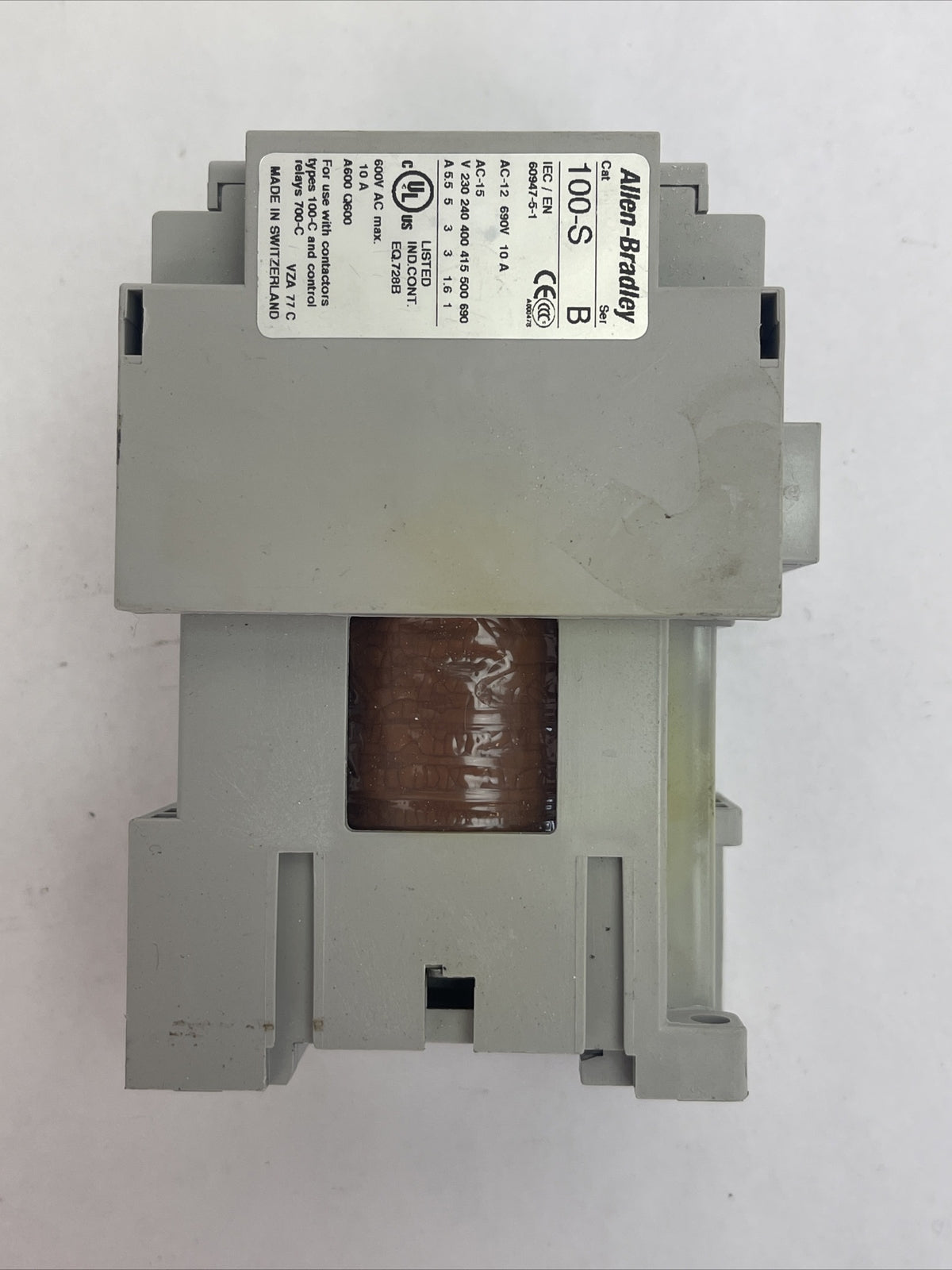 ALLEN BRADLEY 700-CF400D* CONTACTOR  SER A 600VAC 25A COIL 24VDC 100-S SER B