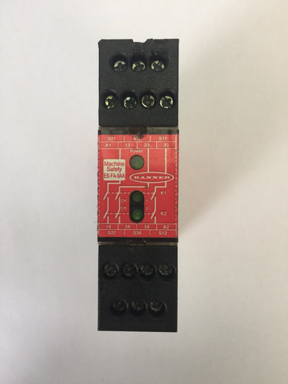 BANNER ES-FA-A99 MACHINE SAFETY RELAY 24V AC/DC 250mA