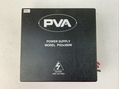 PVA POWER SUPPLY PS2x300W48-PV4 REV C VER 0.04 OUT 48VDC @ 6A 300W IN 120/240VAC