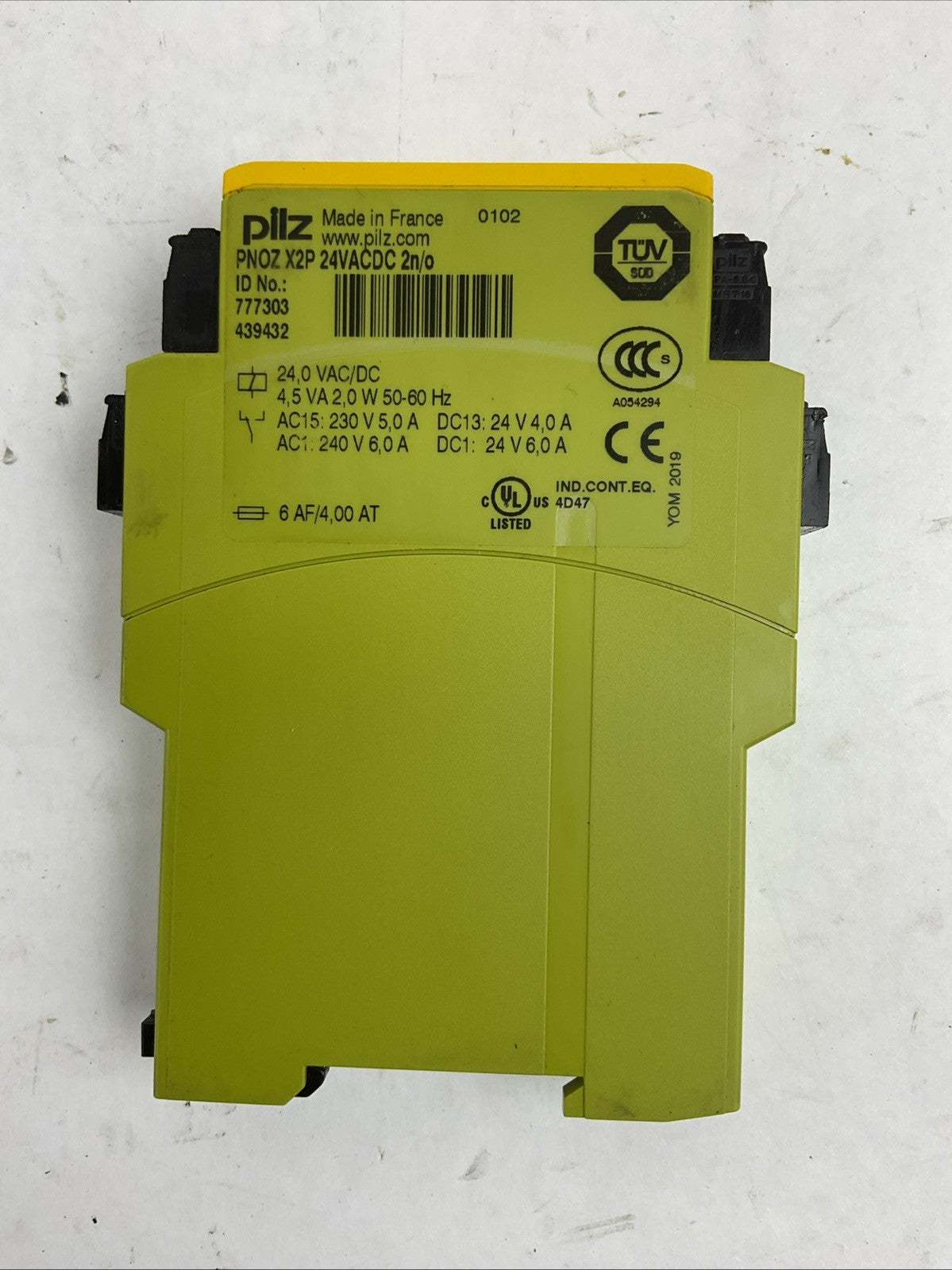 PILZ PNOZ X2P 24VACDC 2N/0 RELAY