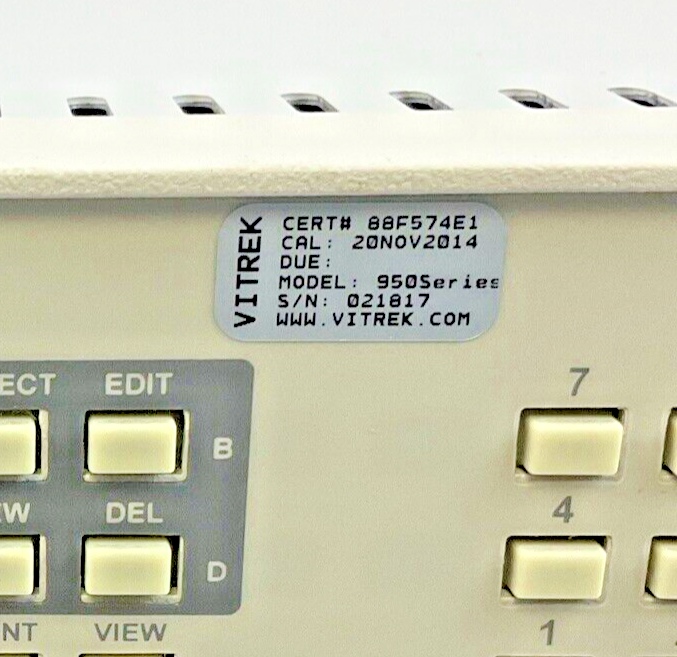 VITREK 95LI ELECTRICAL SAFETY COMPLIANCE ANALYZER 105-265VAC 45-450HZ 500VA